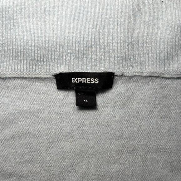 Express Ice Blue Collared Sweater Size XL - Picture 2 of 3